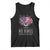America Land of No Kings Tank Top Because of the Brave We The People Patriotic Eagle TS02 Black Print Your Wear