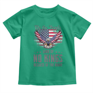America Land of No Kings Toddler T Shirt Because of the Brave We The People Patriotic Eagle TS02 Irish Green Print Your Wear