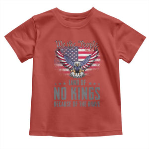 America Land of No Kings Toddler T Shirt Because of the Brave We The People Patriotic Eagle TS02 Red Print Your Wear