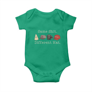 Same Shit Different Hat Baby Onesie TS02 Irish Green Print Your Wear