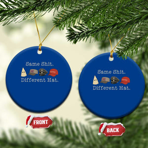 Same Shit Different Hat Ceramic Ornament TS02 1pc Blue Print Your Wear