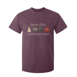 Same Shit Different Hat T Shirt For Kid TS02 Maroon Print Your Wear