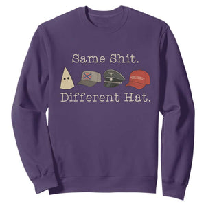 Same Shit Different Hat Sweatshirt TS02 Purple Print Your Wear