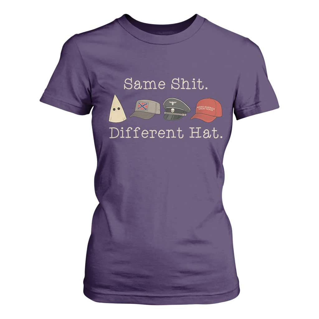Same Shit Different Hat T Shirt For Women TS02 Purple Print Your Wear