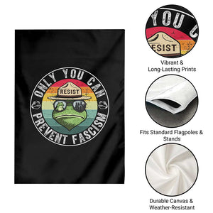 Only You Can Prevent Fascism Frog Resist Protest Garden Flag Free Portland Oregon Freedom Retro TS02 Print Your Wear