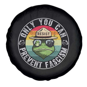 Only You Can Prevent Fascism Frog Resist Protest Spare Tire Cover Free Portland Oregon Freedom Retro TS02 Print Your Wear