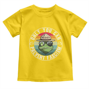 Only You Can Prevent Fascism Frog Resist Protest Toddler T Shirt Free Portland Oregon Freedom Retro TS02 Daisy Print Your Wear
