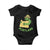 Portland Frog Resist Baby Onesie Oregon Map Vintage Graphic TS02 Black Print Your Wear