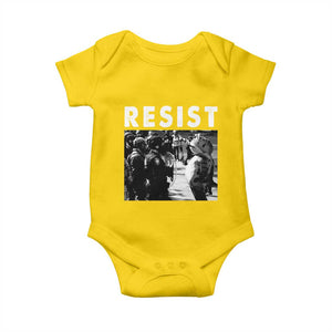 Portland Resist Frog Baby Onesie Oregon Iconic Frogs Photo Protest Moment TS02 Daisy Print Your Wear