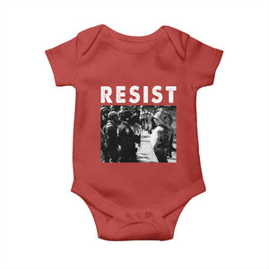 Portland Resist Frog Baby Onesie Oregon Iconic Frogs Photo Protest Moment TS02 Red Print Your Wear