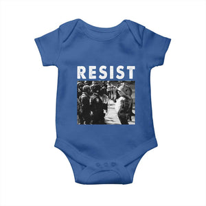 Portland Resist Frog Baby Onesie Oregon Iconic Frogs Photo Protest Moment TS02 Royal Blue Print Your Wear