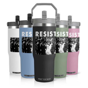 Portland Resist Frog Flip Straw Tumbler Oregon Iconic Frogs Photo Protest Moment TS02 Print Your Wear
