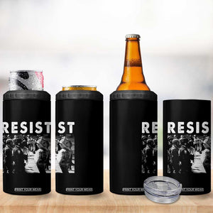 Portland Resist Frog 4 in 1 Can Cooler Tumbler Oregon Iconic Frogs Photo Protest Moment TS02 Print Your Wear