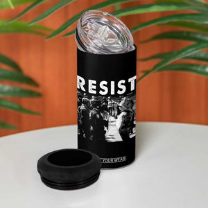 Portland Resist Frog 4 in 1 Can Cooler Tumbler Oregon Iconic Frogs Photo Protest Moment TS02 Print Your Wear
