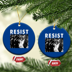 Portland Resist Frog Ceramic Ornament Oregon Iconic Frogs Photo Protest Moment TS02 1pc Blue Print Your Wear