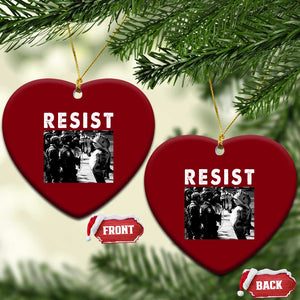 Portland Resist Frog Ceramic Ornament Oregon Iconic Frogs Photo Protest Moment TS02 Print Your Wear