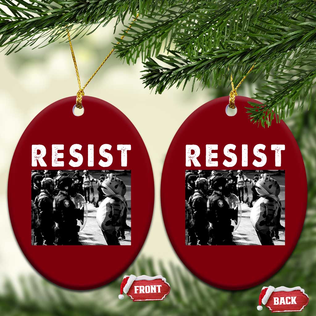 Portland Resist Frog Ceramic Ornament Oregon Iconic Frogs Photo Protest Moment TS02 Print Your Wear