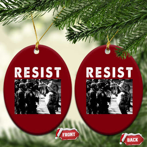 Portland Resist Frog Ceramic Ornament Oregon Iconic Frogs Photo Protest Moment TS02 Print Your Wear