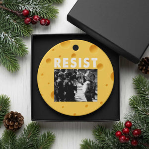 Portland Resist Frog Ceramic Ornament Oregon Iconic Frogs Photo Protest Moment TS02 1pc Yellow Cheese Print Your Wear