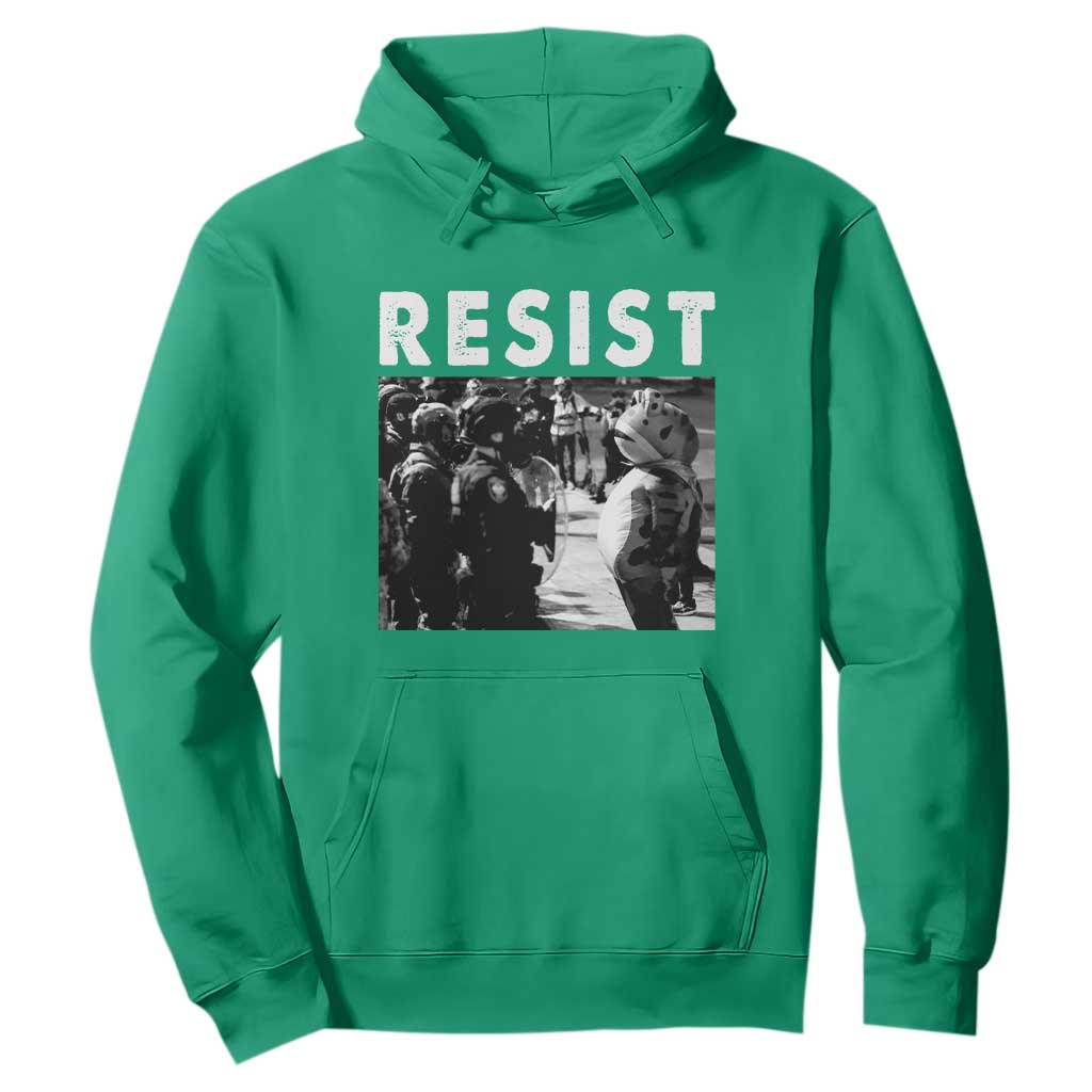 Portland Resist Frog Hoodie Oregon Iconic Frogs Photo Protest Moment TS02 Irish Green Print Your Wear