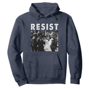 Portland Resist Frog Hoodie Oregon Iconic Frogs Photo Protest Moment TS02 Navy Print Your Wear