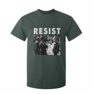 Portland Resist Frog T Shirt For Kid Oregon Iconic Frogs Photo Protest Moment TS02 Dark Forest Green Print Your Wear