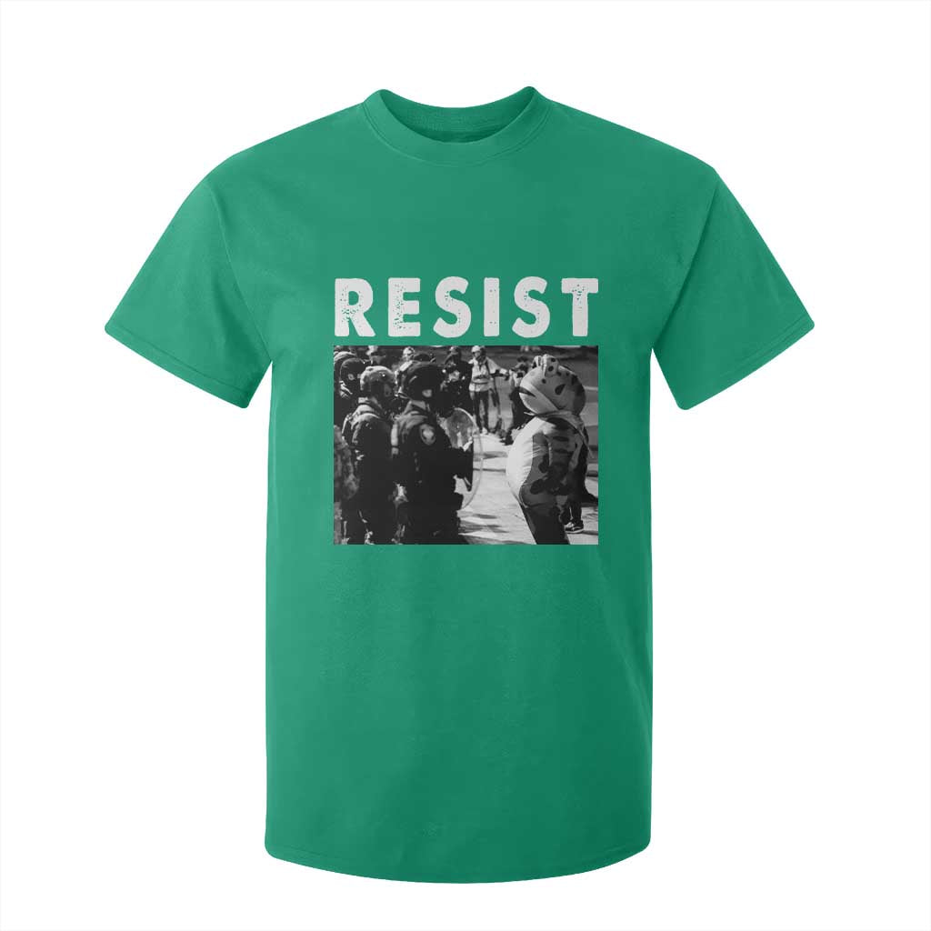 Portland Resist Frog T Shirt For Kid Oregon Iconic Frogs Photo Protest Moment TS02 Irish Green Print Your Wear