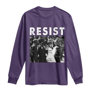 Portland Resist Frog Long Sleeve Shirt Oregon Iconic Frogs Photo Protest Moment TS02 Purple Print Your Wear