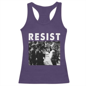 Portland Resist Frog Racerback Tank Top Oregon Iconic Frogs Photo Protest Moment TS02 Purple Print Your Wear