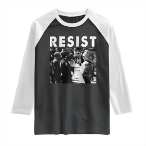 Portland Resist Frog Raglan Shirt Oregon Iconic Frogs Photo Protest Moment TS02 Black White Print Your Wear
