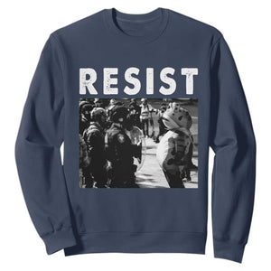Portland Resist Frog Sweatshirt Oregon Iconic Frogs Photo Protest Moment TS02 Navy Print Your Wear