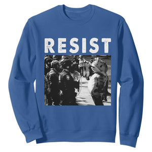 Portland Resist Frog Sweatshirt Oregon Iconic Frogs Photo Protest Moment TS02 Royal Blue Print Your Wear