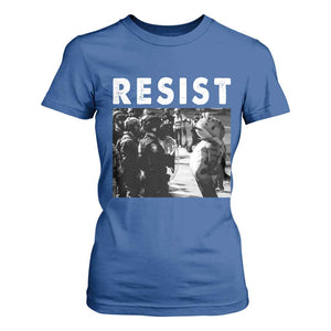 Portland Resist Frog T Shirt For Women Oregon Iconic Frogs Photo Protest Moment TS02 Royal Blue Print Your Wear