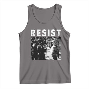 Portland Resist Frog Tank Top Oregon Iconic Frogs Photo Protest Moment TS02 Deep Heather Print Your Wear