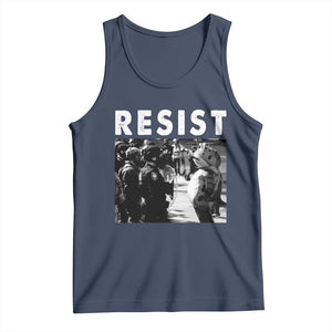 Portland Resist Frog Tank Top Oregon Iconic Frogs Photo Protest Moment TS02 Navy Print Your Wear