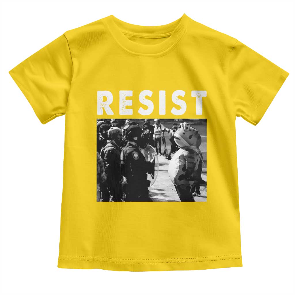 Portland Resist Frog Toddler T Shirt Oregon Iconic Frogs Photo Protest Moment TS02 Daisy Print Your Wear