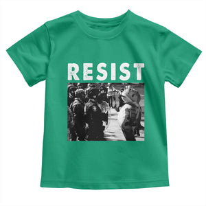 Portland Resist Frog Toddler T Shirt Oregon Iconic Frogs Photo Protest Moment TS02 Irish Green Print Your Wear