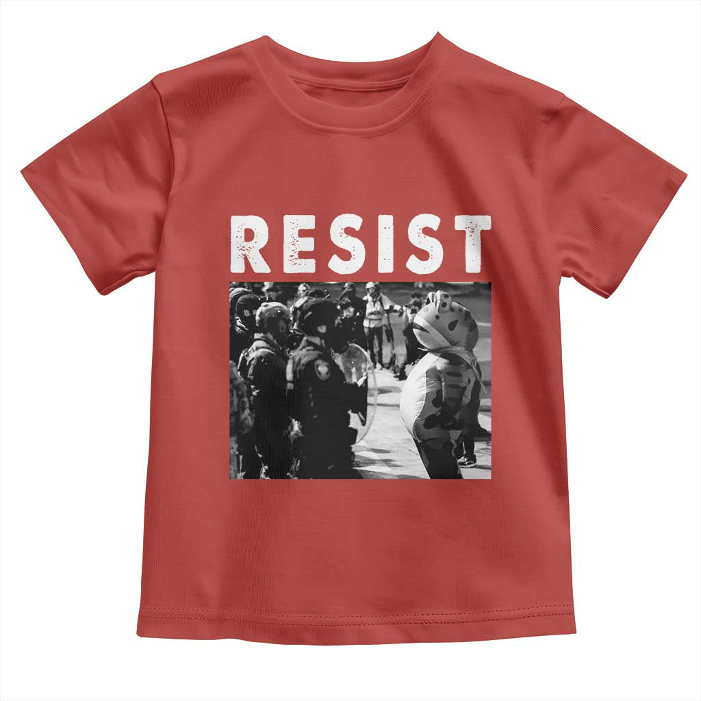 Portland Resist Frog Toddler T Shirt Oregon Iconic Frogs Photo Protest Moment TS02 Red Print Your Wear