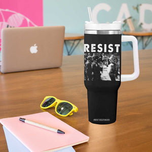Portland Resist Frog Tumbler With Handle Oregon Iconic Frogs Photo Protest Moment TS02 Print Your Wear