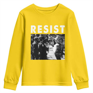 Portland Resist Frog Youth Sweatshirt Oregon Iconic Frogs Photo Protest Moment TS02 Daisy Print Your Wear