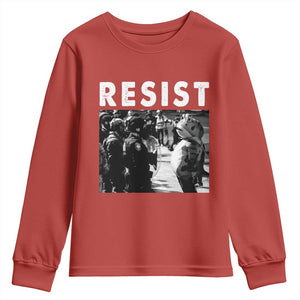 Portland Resist Frog Youth Sweatshirt Oregon Iconic Frogs Photo Protest Moment TS02 Red Print Your Wear