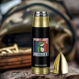 Portland Resist Retro Frog 8647 Bullet Tumbler Political Satire Protest Poster Graphic TS02 Print Your Wear