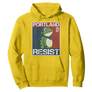 Portland Resist Retro Frog 8647 Hoodie Political Satire Protest Poster Graphic TS02 Daisy Print Your Wear