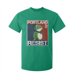 Portland Resist Retro Frog 8647 T Shirt For Kid Political Satire Protest Poster Graphic TS02 Irish Green Print Your Wear