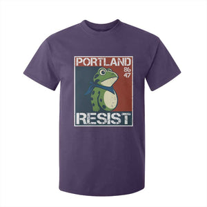 Portland Resist Retro Frog 8647 T Shirt For Kid Political Satire Protest Poster Graphic TS02 Purple Print Your Wear