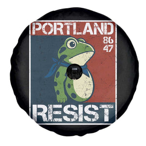 Portland Resist Retro Frog 8647 Spare Tire Cover Political Satire Protest Poster Graphic TS02 Print Your Wear