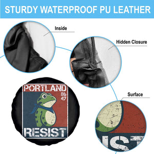 Portland Resist Retro Frog 8647 Spare Tire Cover Political Satire Protest Poster Graphic TS02 Print Your Wear