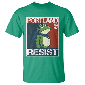 Portland Resist Retro Frog 8647 T Shirt Political Satire Protest Poster Graphic TS02 Irish Green Print Your Wear