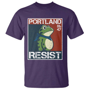 Portland Resist Retro Frog 8647 T Shirt Political Satire Protest Poster Graphic TS02 Purple Print Your Wear