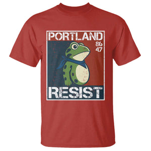 Portland Resist Retro Frog 8647 T Shirt Political Satire Protest Poster Graphic TS02 Red Print Your Wear
